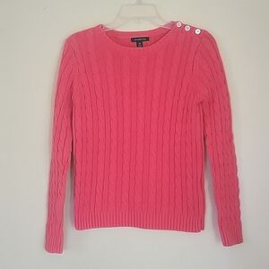 MID 2K Lands' End cable knit sweater